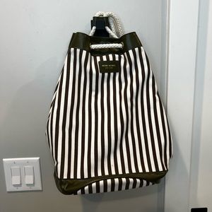 Henri Bendel Stripe Bucket Bag Backpack
